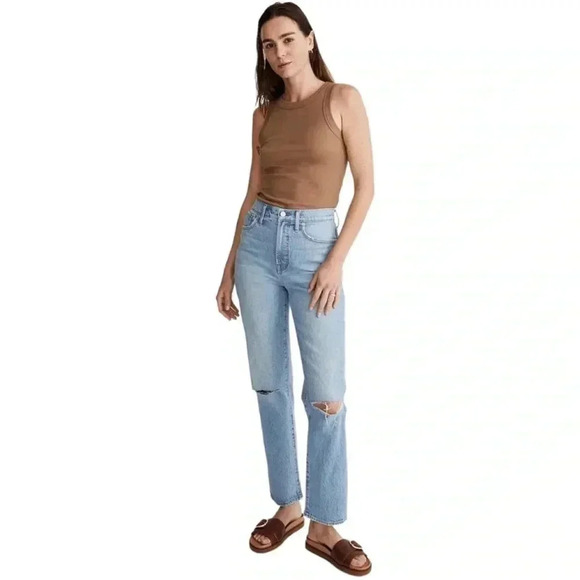 MADEWELL The Perfect Vintage Straight Jean in Westanna Wash size 29 - Picture 1 of 14